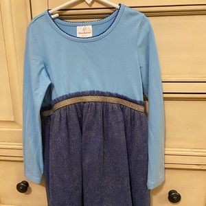 Hanna Andersson Blue twirl dress